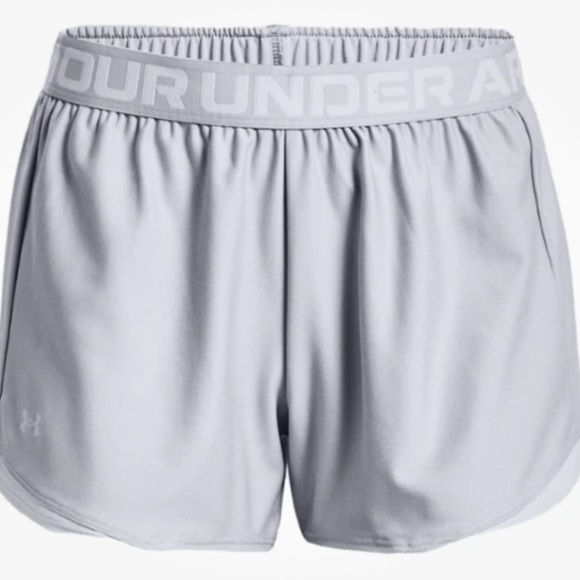 Under Armour Shorts Womens M UA Play Up Knit 5 Inch Training Mod Grey - Picture 4 of 11